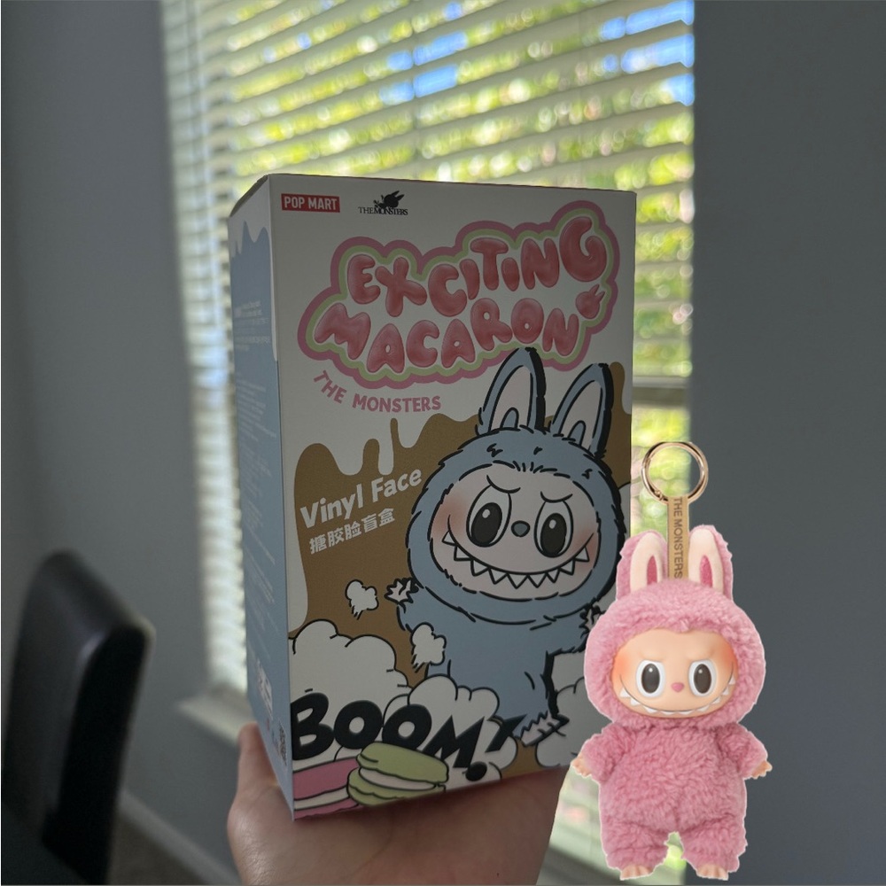 AUTHENTIC Pop Mart LABUBU Exciting Macaron Plush - lychee berry